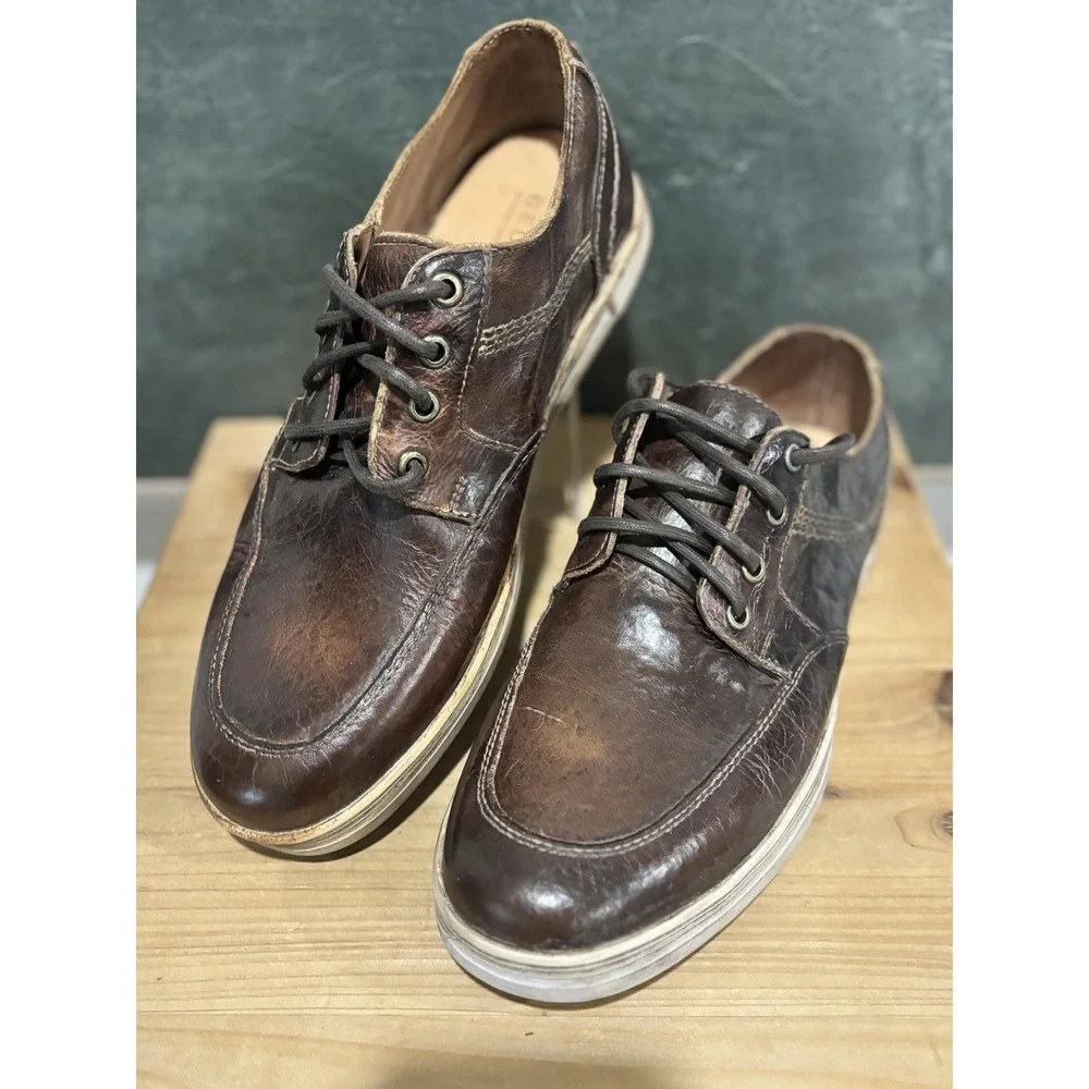 Bed|Stu Cobble Series Duncan‎ Sneakers Mens Size 9 Brown Leather